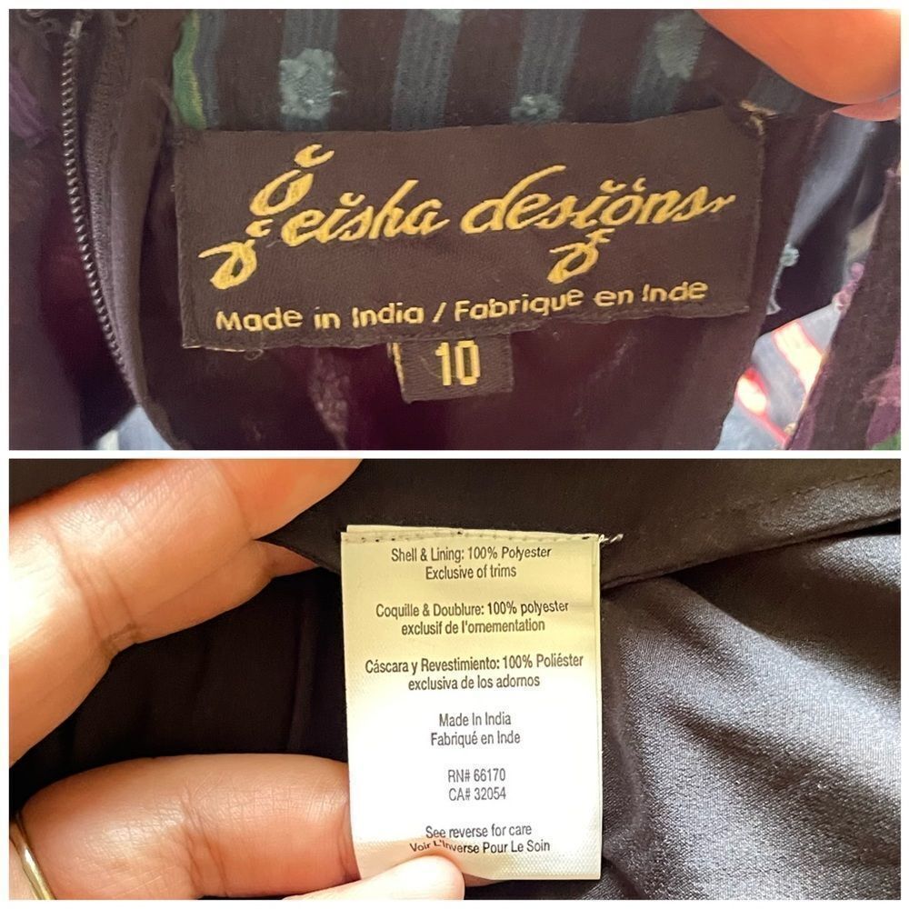Anthropologie Geisha Designs Kalinka Maxi Dress size 10 preowned - Picture 8 of 11